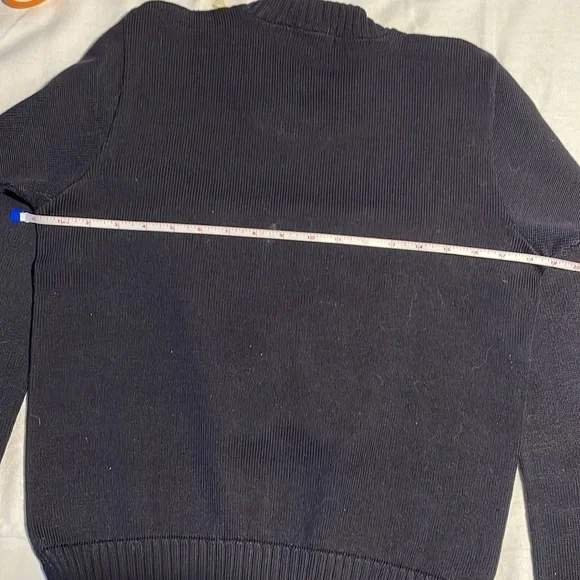 Vintage 1940s High School Letter Sweater Leather elbow patches—Sz 38 - Picture 6 of 12